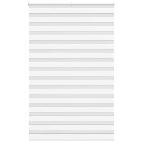 vidaXL Rullgardin zebra vit 145x230 cm tyg bredd 140,9 cm polyester