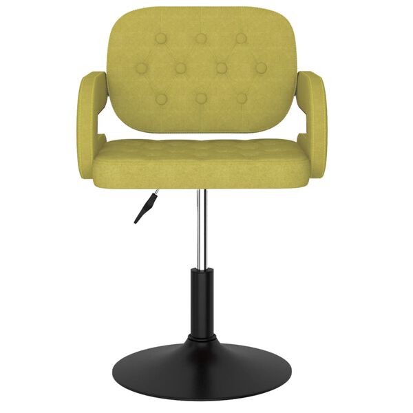 vidaXL Snurrbara matstolar 2 st gr&ouml;n tyg