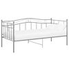 vidaXL S&auml;ngram b&auml;ddsoffa gr&aring; metall 90x200 cm