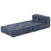 vidaXL Modulär soffa Indigo Tryck 70 x 70 x 56 cm tyg