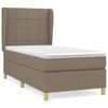 vidaXL Rams&auml;ng med madrass taupe 80x200 cm tyg