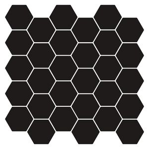vidaXL Hexagonplatta 10 st Svart 30 x 30 cm Polyuretan och PET