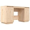 vidaXL Skrivbord 140x50x75 cm massiv furu