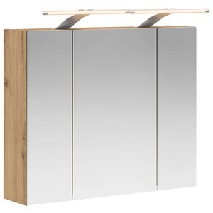 vidaXL Badrumsspegelsk&aring;p Artisan-ek 60 x 14,5 x 50 cm Konstruerat tr&auml;