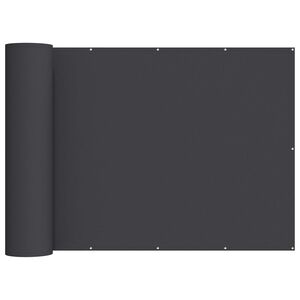 vidaXL Balkongsk&auml;rm 200 x 300 cm Tyg med PU-bel&auml;ggning Svart