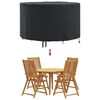 vidaXL Utemöbelsskydd Svart 102 x 102 x 71 cm 210D tyg