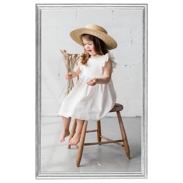 vidaXL Fotoramar 3 st f&ouml;r bord silver 10x15cm MDF