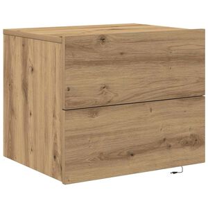 vidaXL Nattduksbord Artisan Ek 50 x 39 x 41 cm Konstruerat tr&auml;