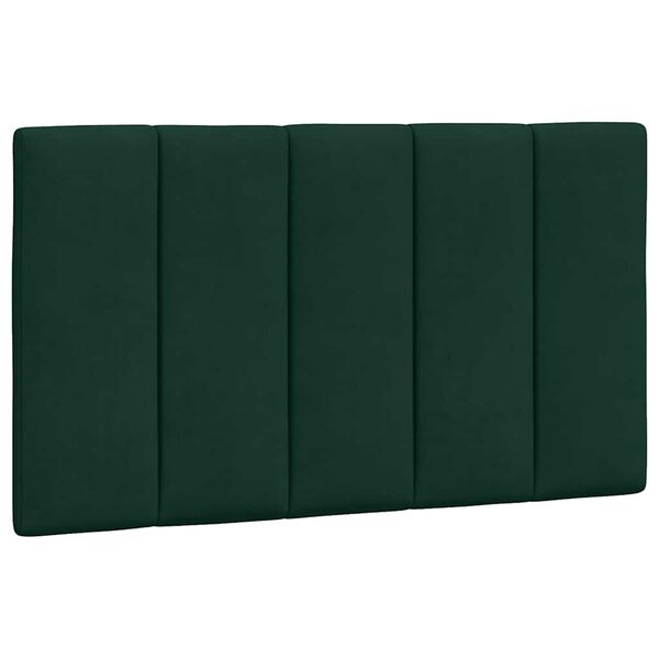 vidaXL Headboard Cushion "Hanko" Dark Green 90 cm Velvet