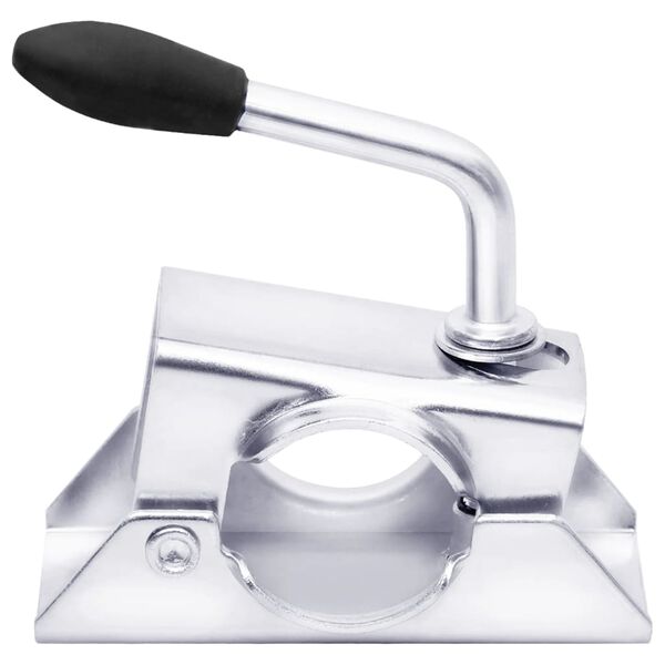 vidaXL St&ouml;dhjulskl&auml;mmor 2 st 13,5x6,5x14 cm galvaniserat st&aring;l