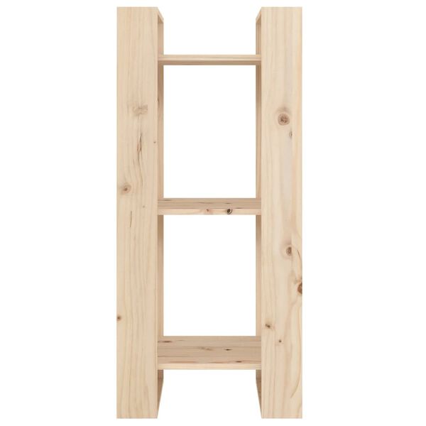 vidaXL Bokhylla/rumsavdelare 41x35x91 cm massiv furu