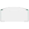 vidaXL TV-bord klarglas 110x30x13 cm