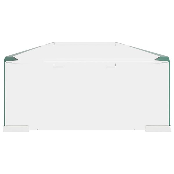 vidaXL TV-bord klarglas 110x30x13 cm