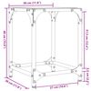 vidaXL Soffbord med transparent glasskiva 2 st 30x30x40 cm st&aring;l