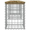 vidaXL Trädgårdsbänk gabion-design 203x31x42 cm tryckimpregnerad furu