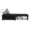 vidaXL Pull Out Sofa Bed Svart 194 x 50 x 82 cm tyg