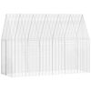 vidaXL Kaninbur Silver 300 x 100 x 210 cm Galvaniserat St&aring;l