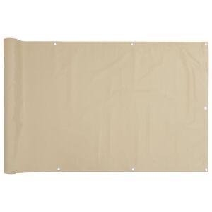 vidaXL Balkongsk&auml;rm beige 90x300 cm oxfordtyg