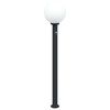 vidaXL Pollare med sensor 120 cm svart IP44
