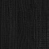 vidaXL Bokhylla svart 80x35x71 cm massiv furu