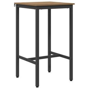 vidaXL Barbord 52 x 52 x 110 cm Konstruerat tr&auml; Artisan-ek Rektangul&auml;r