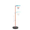 vidaXL Flyttbar basketkorg justerbar 133-160 cm