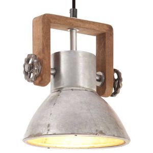 vidaXL H&auml;nglampa industriell 25 W silver rund 19 cm E27