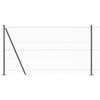 vidaXL St&auml;ngselstolpe Gr&aring; 100 x 1,5 m (36 mm n&auml;t) St&aring;l och PVC