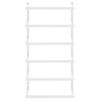 vidaXL Handdukshängare vit 24x12x48 cm stål