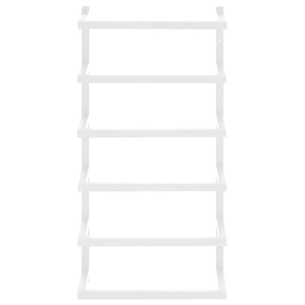 vidaXL Handdukshängare vit 24x12x48 cm stål