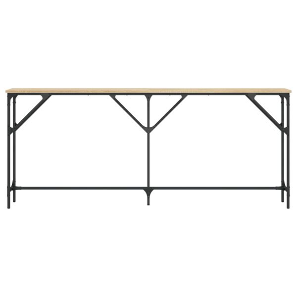 vidaXL Avlastningsbord sonoma ek 180x23x75 cm konstruerat trä