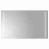 vidaXL LED Badrumsspegel med spegel Transparent 50 x 30 cm h&auml;rdat glas