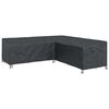 vidaXL M&ouml;bel&ouml;verdrag Svart 255 x 255 x 80 cm 600D Oxford Tyg