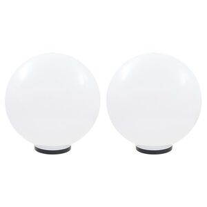 vidaXL Globlampor 2 st LED sf&auml;riska 50 cm PMMA