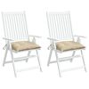 vidaXL Stolsdynor 2 st beige 50x50x7 cm oxfordtyg