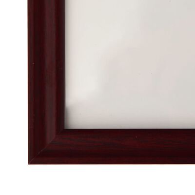 vidaXL Fotoramar 5 st för vägg eller bord mörkröd 59,4x84 cm