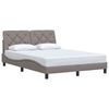vidaXL Bed Frame without Mattress Taupe 140x190 cm Fabric
