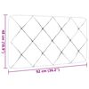 vidaXL Headboard Cushion Light Grey 90 cm Fabric