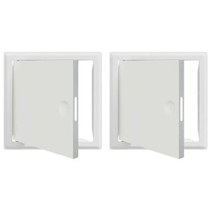 vidaXL Åtkomstpanel 2 pcs Vit 63 x 33 x 3 cm Stål