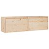 vidaXL V&auml;ggsk&aring;p 2 st 60x30x35 cm massiv furu