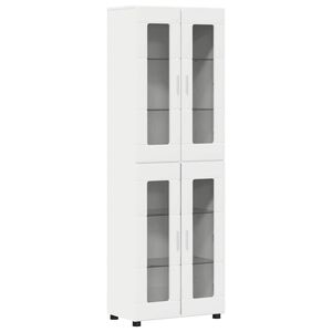 vidaXL Sk&aring;p FLORIN 60 x 35 x 182 cm Vit Konstruerat tr&auml;