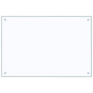 vidaXL St&auml;nkskydd transparent 90x60 cm h&auml;rdat glas