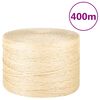 vidaXL Rep 100% sisal 3 mm 400 m