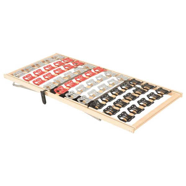 vidaXL Ribbotten med st&auml;llbart huvud- och fotomr&aring;de 80x200 cm