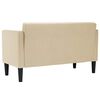 vidaXL Loveseat soffa cremef&auml;rgad 111 cm tyg