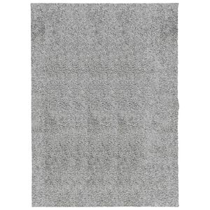 vidaXL Ryamatta PAMPLONA l&aring;ng lugg modern gr&aring; 140x200 cm
