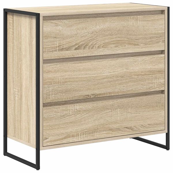 vidaXL Sideboard med l&aring;da Sonoma 79 x 36 x 75.5 cm Konstruerat tr&auml;