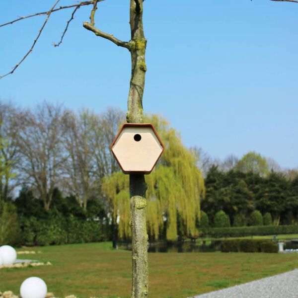 Capi F&aring;gelholk Hive 1 19x23x20 cm runt h&aring;l brun