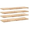 vidaXL Sv&auml;vande hyllor 4 st 120x40x4 cm obehandlat massivt akaciatr&auml;