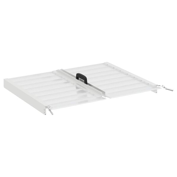 vidaXL Rullstol Ramp Silver 62 x 73 x 5 cm Aluminium